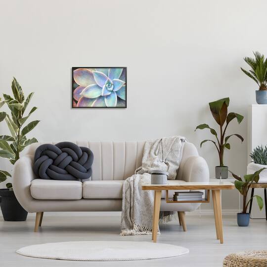 Stupell Industries Succulent Plant Vibrant Bloom Painting Framed Wall Art